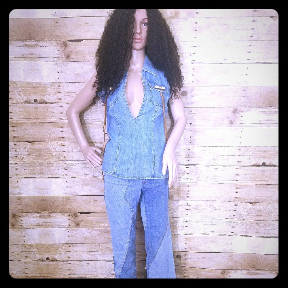 Sexy denim top